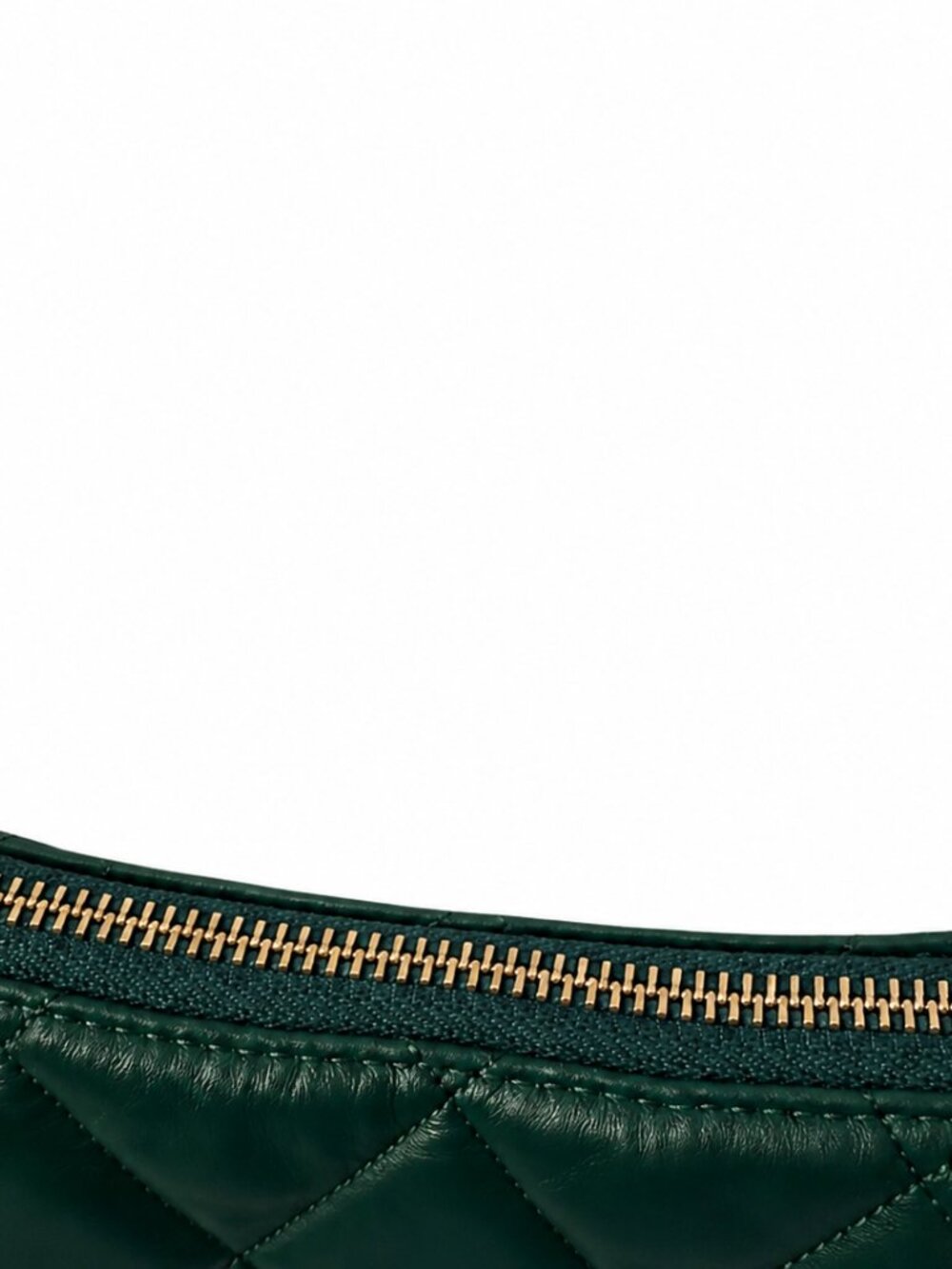 Kate Spade New York Emerald Green Quilted Leather Chain Shoulder Crossbody Bag - Picture 3 of 6